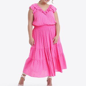 Draper James Marie Midi Dress in Polka Dots 3X